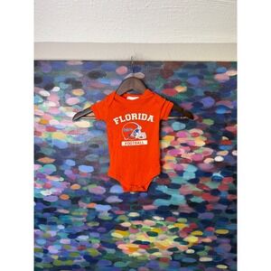 Two Feet Ahead Florida Gators Football Baby Bodysuit Orange 6M